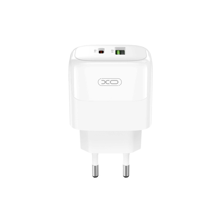 Мережевий зарядний пристрій XO L138 PD30W/QC18W 1USB-A+1USB-C  білий Львів - фото 1