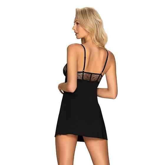 Пеньюар Obsessive Sharlotte та стрінги S/M Sex Aura Київ