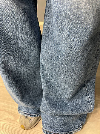 Джинси жіночі Mikaletta 13475 WIDE LEG jeans палаццо широкі від стегна висока посадка великі розміри Одеса - фото 6