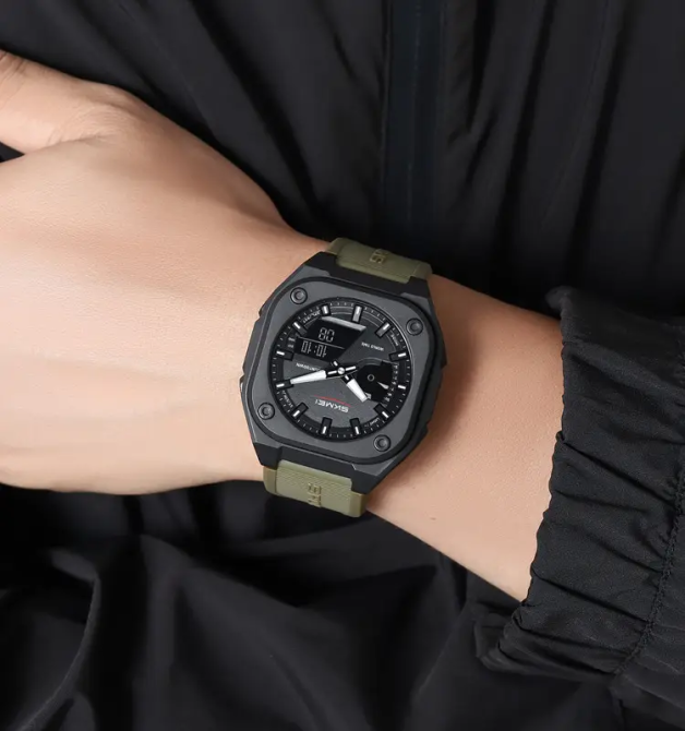 Часы мужские наручные спортивные Skmei 2328 (Зеленый) Винница - изображение 6