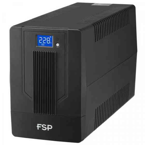 ДБЖ FSP IFP1500, 1500ВА/900Вт, Schuko*2+IEC C13*2+USB+USB Cable, LCD, AVR, Black (PPF9003100) Київ