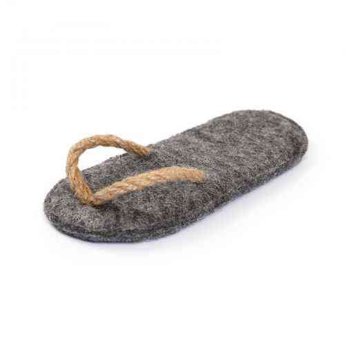 Игрушка Природа «Пантофля» для собак, серая, 15х7 см Винница