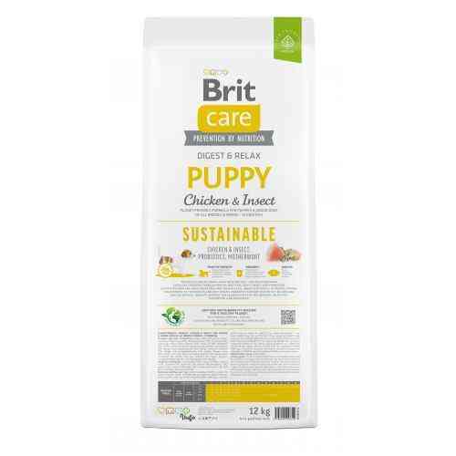 Сухой корм Brit Care Dog Sustainable Puy для щенков, с курицей и насекомыми, 12 кг Киев