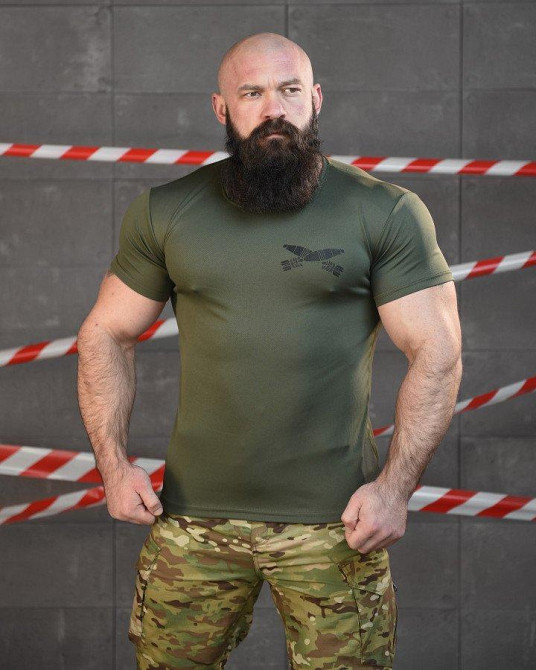 Тактична футболка потоотводная SABUR міна олива ВТ6561 Одеса - фото 2