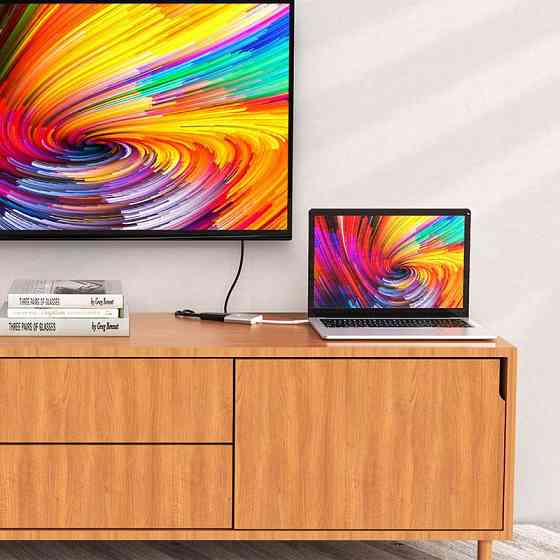 USB-хаб HOCO HB14 Type-C до USB3.0+HDMI+PD Срібний Київ