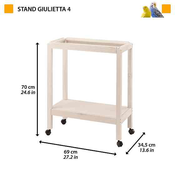 Деревянная подставка с колесами под клетки для птиц Ferplast Stand Giulietta (Ферпласт Стенд Джульетта) Запорожье