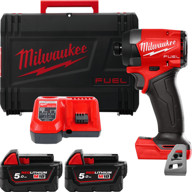 Шуруповерт ударний акумуляторний M18 FID3-502X MILWAUKEE, крут. мом. 226 Нм 4933479865 (+ заряд.пристрій, 2 акум., затискач для Одеса - фото 1