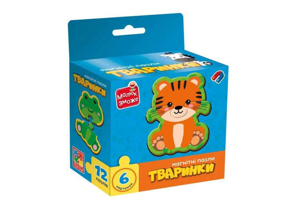 Игра развивающая Животные пазлы магнитные VT1733-04 ТМ VLADI TOYS Киев - изображение 1