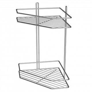 Полка угловая хром 2 ярусная Харьков - изображение 1