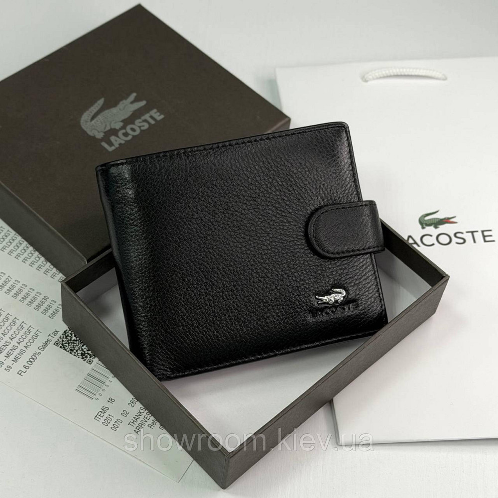 Чоловіче брендове портмоне з монетницею Lacoste (6604) Київ - фото 2