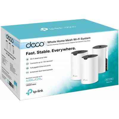 Точка доступа Wi-Fi TP-Link DECO S4 3 pcs AC1200, 2xGE LAN/WAN, MESH (DECO-S4-3-PACK) Винница