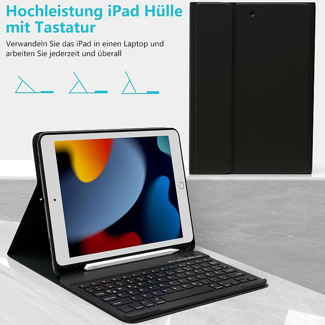Защитный чехол с Bluetooth клавиатурой для iPad 10.2 Inch (9/8/7 Generation) и iPad Air 3rd / Pro 10.5 Днепр - изображение 6