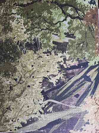 Шпалери вінілові Grandeco One roll one motif 1.59x2.8 панно-лесонню дерева зелені коричневі Київ