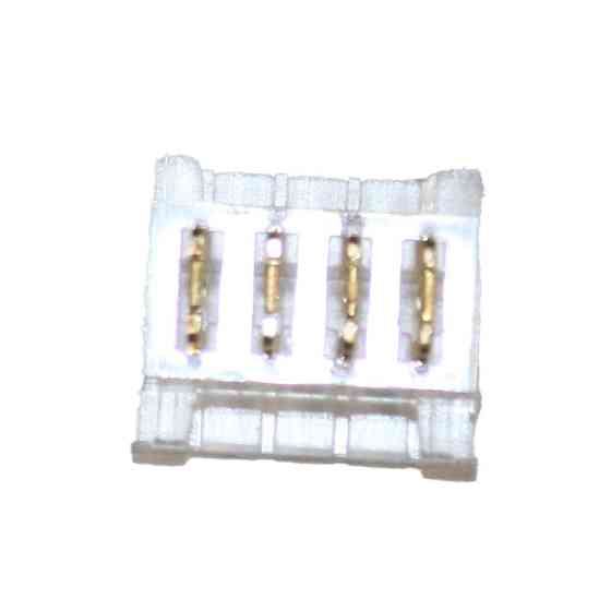 Коннектор прямой 10 мм лента-лента RGB IP20, прозрачный Днепр