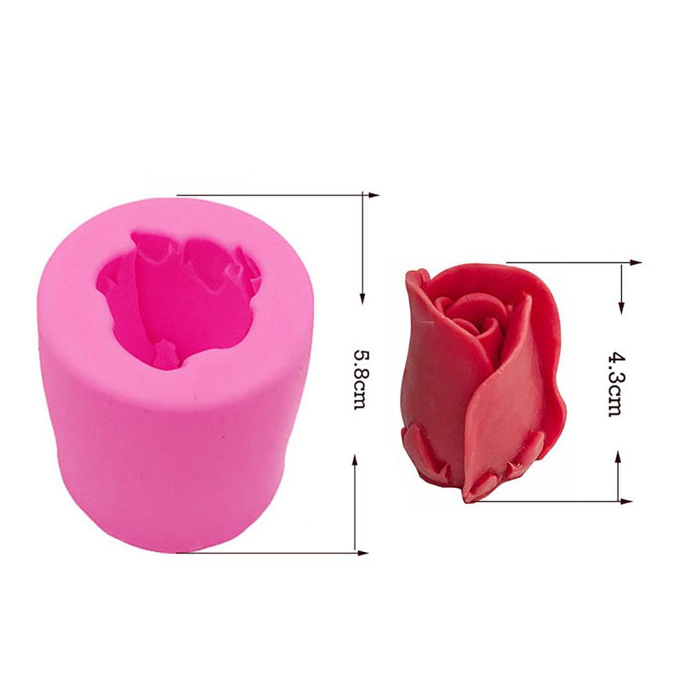 Молд силиконовый Роза 58м розовый Киев - изображение 2