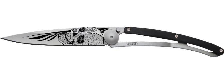 Універсальний Складаний Ніж з лазерним гравіюванням Латиноамериканський череп Deejo "37 грам" (1CB000021) Сталь Нововолинськ - фото 3