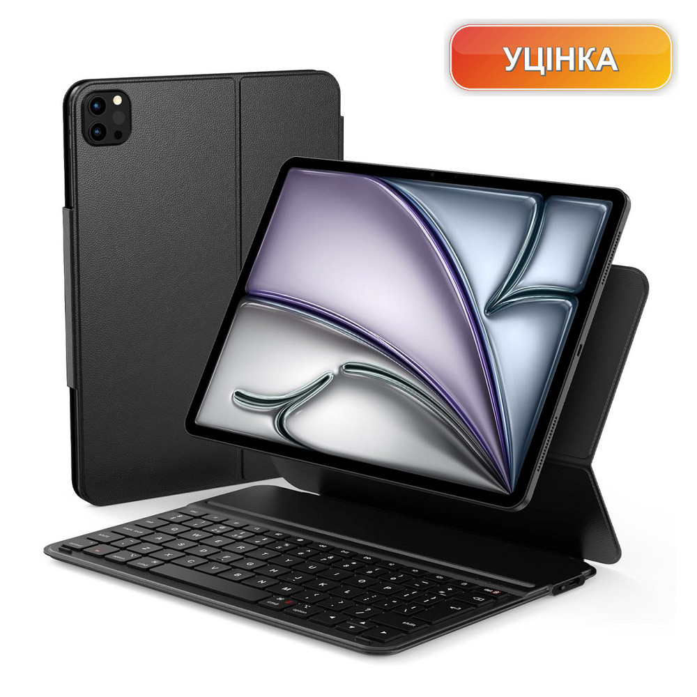 Чехол клавиатура Qulose QWERTZ для iPad Air 11 M3/M2 iPad Air 10.9 (4/5) iPad Pro 11 Bluetooth USB-C черный Киев - изображение 1