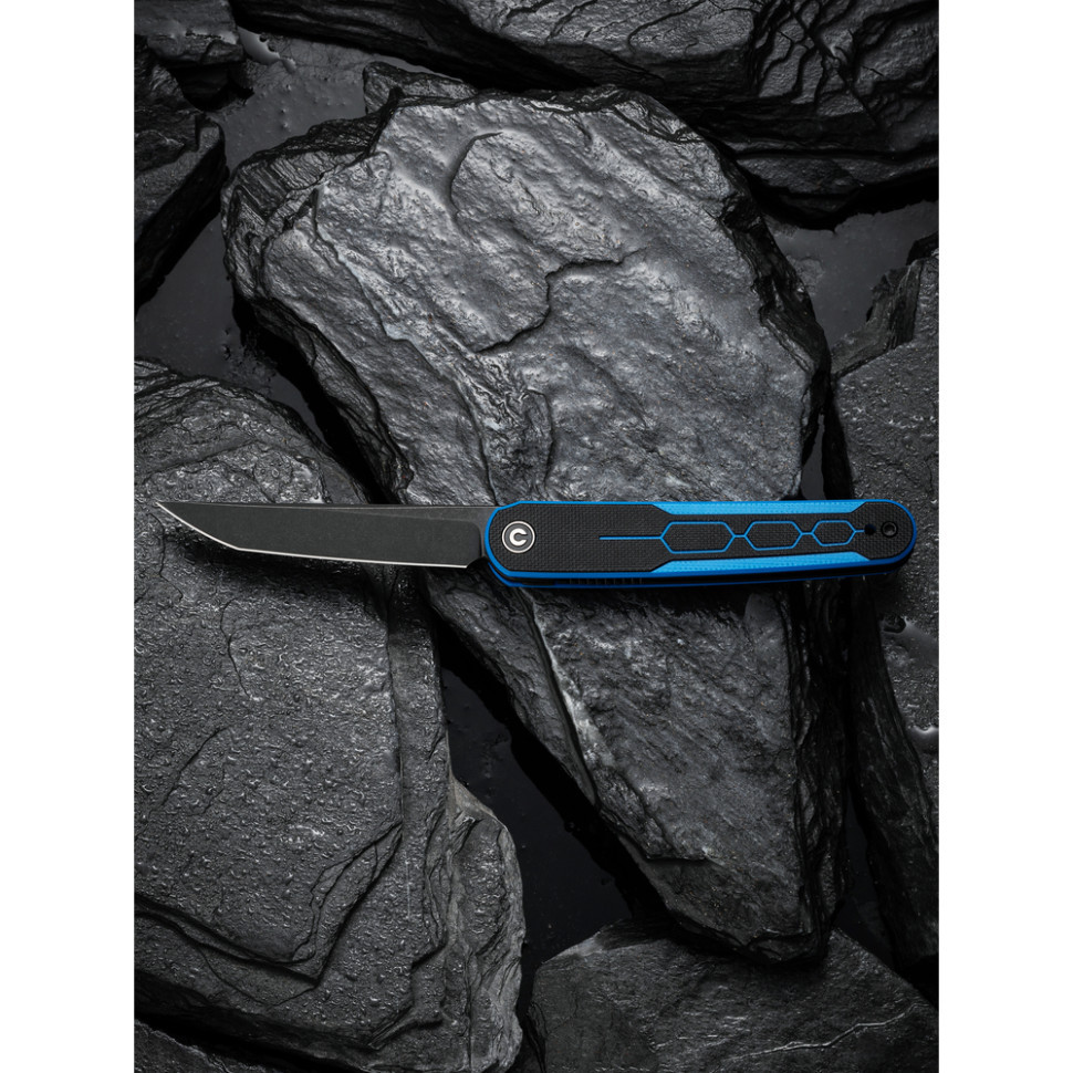 Ніж складаний кишеньковий Civivi KwaiQ , (7.6 см) Nitro-V / G10 чорно-синій Київ - фото 17