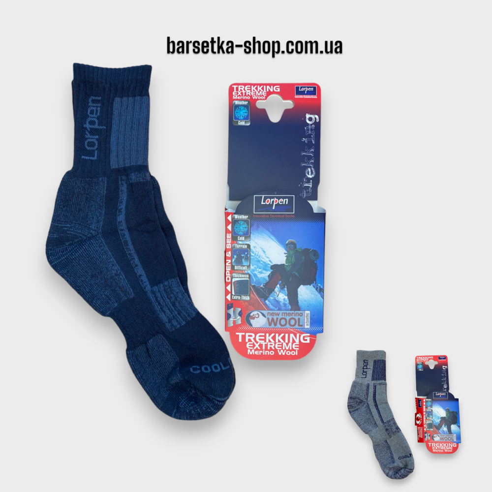 Носки Lorpen EXTREME Merino Wool синий 39-44(р) Запорожье - изображение 1