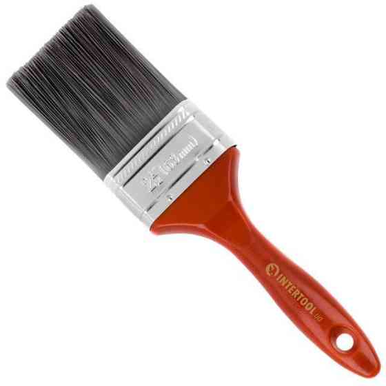 Пензель флейцева "Лакра", 63*17*70 мм, пластикова ручка INTERTOOL KT-1463 Київ