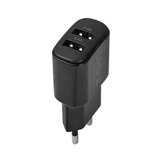Сетевое зарядное устройство Brevia ePower 12W 2xUSB-A черный Львов