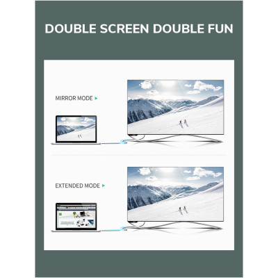 Кабель мультимедійний mini DisplayPort to HDMI 1.0m Cabletime (CA914593) Вінниця - фото 4