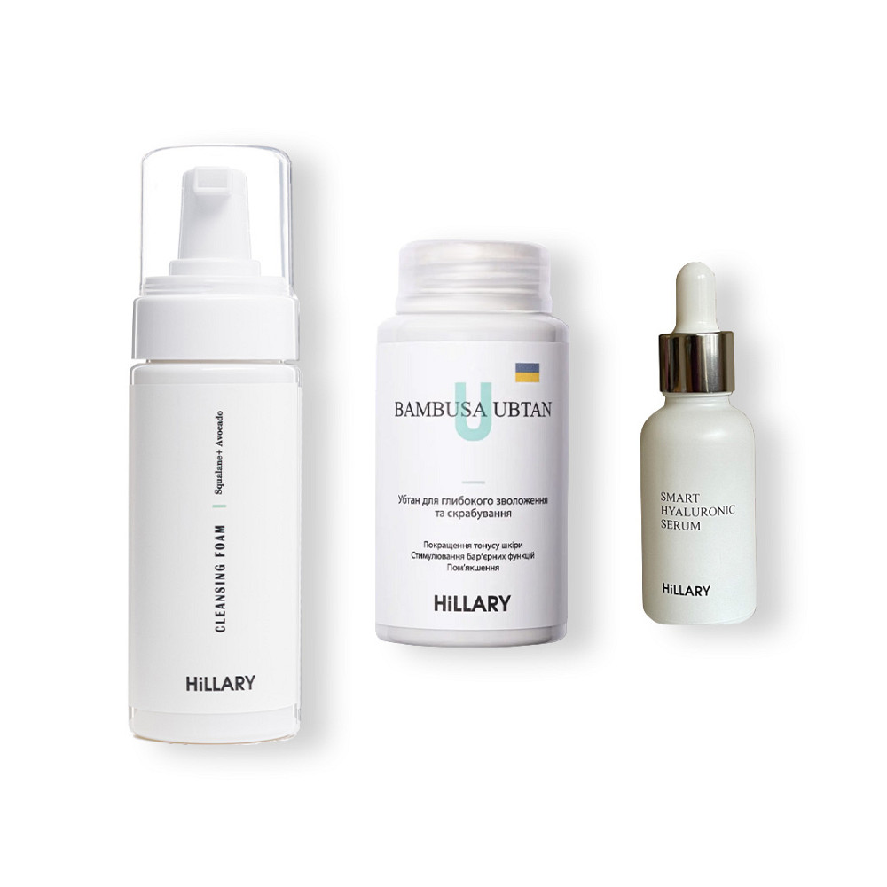 Набір для сухого типу обличчя М'яке очищення та зволоження Hillary Київ - фото 1