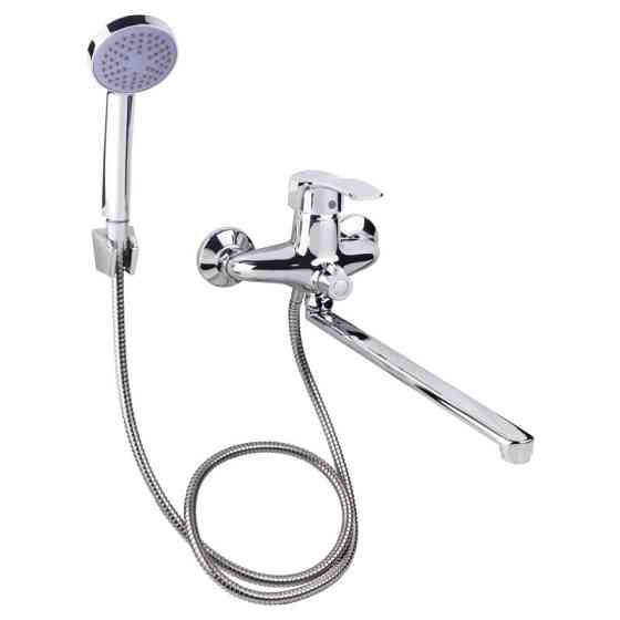 Змішувач для ванни Lidz (CRM) 41 86 005B-1 New з душовим гарнітуром (LIDZCRM204900505) Київ