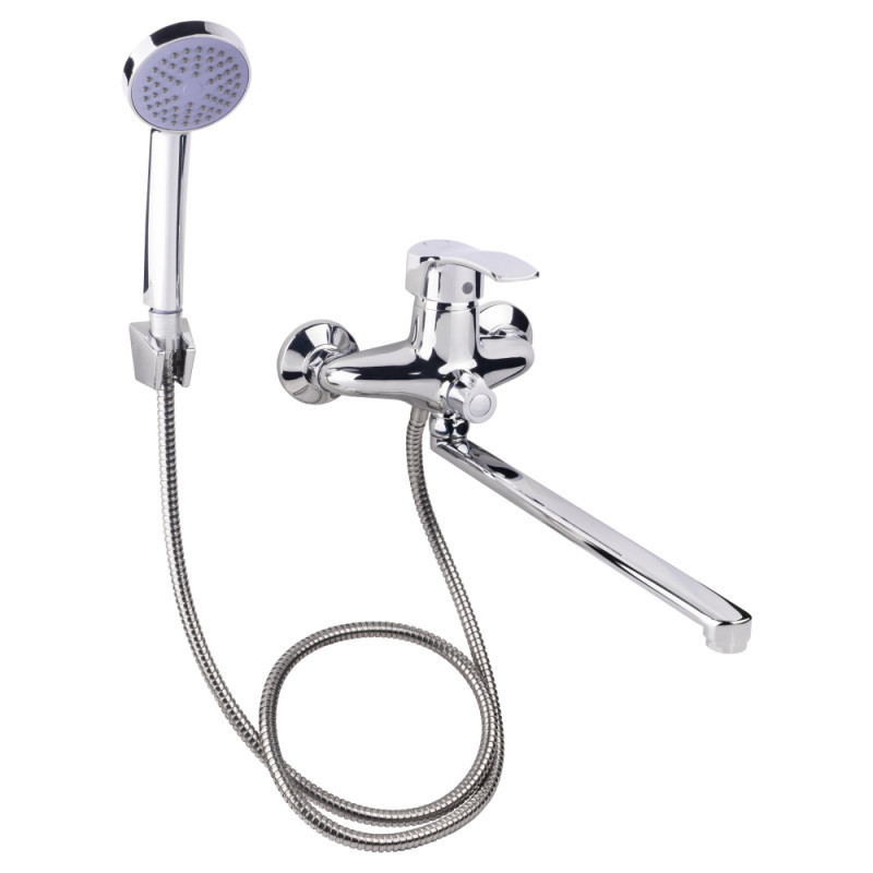 Змішувач для ванни Lidz (CRM) 41 86 005B-1 New з душовим гарнітуром (LIDZCRM204900505) Київ - фото 1