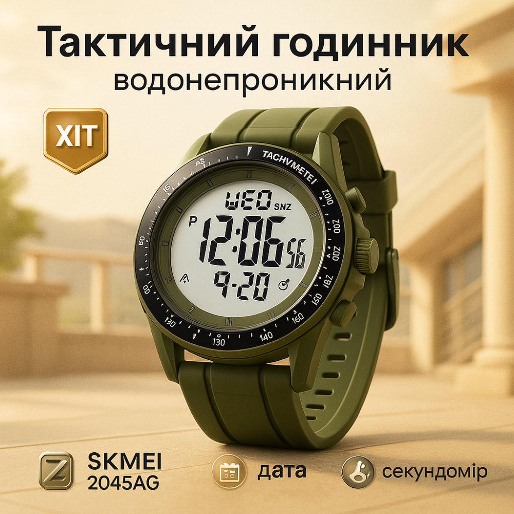 Наручний годинник на подарунок військовому SKMEI, Годинник рибалки мисливця Кращий військовий IQ-33 Львів - фото 3