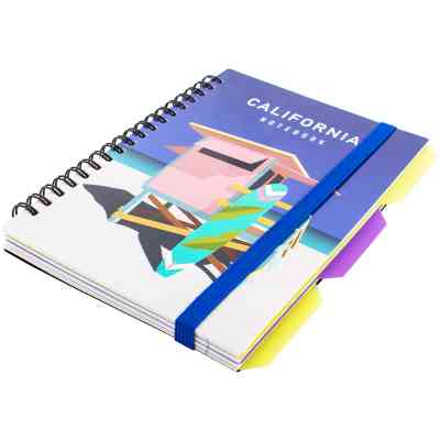 Блокнот Optima California B6 с разделителями 100 листов, клетка (O20358-17) Винница