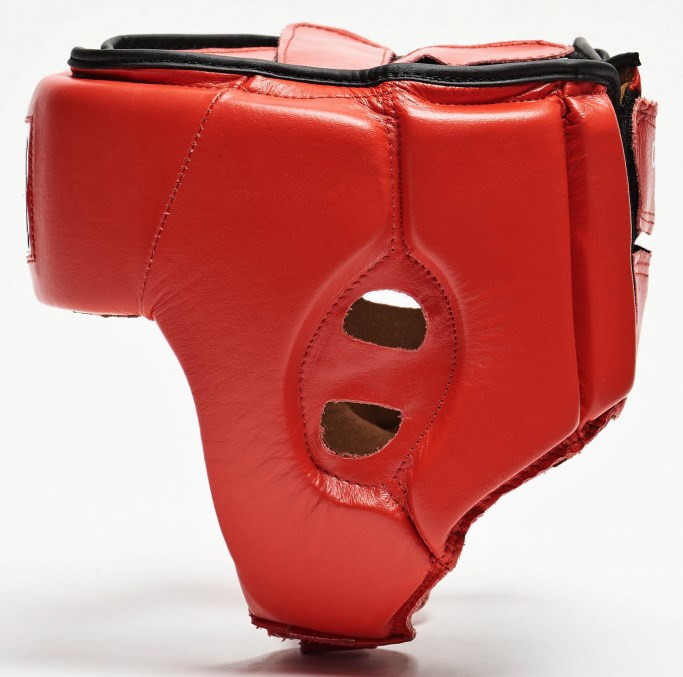 Боксерський шолом для змагань Leone Contest Red L Каменское - изображение 4