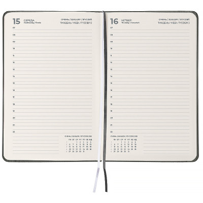 Тижневик Axent датований 2026 Partner Lines, 145х210, сірий (8815-26-03-A) Вінниця - фото 3