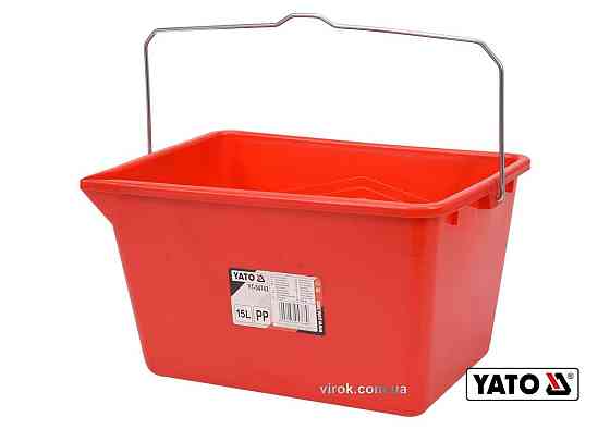 Відро для малярних робіт YATO : V= 15 л, з поділками літрів, пластикове [10] Одеса