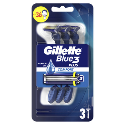 Бритва Gillette Blue 3 Comfort 3 шт. (7702018489695/7702018489619) Винница - изображение 2