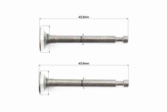 Клапан впускний (h-43,9; D-13,5; d-4), випускний (h-43,9; D-12; d-4) к-кт 139F - 4Т Киев