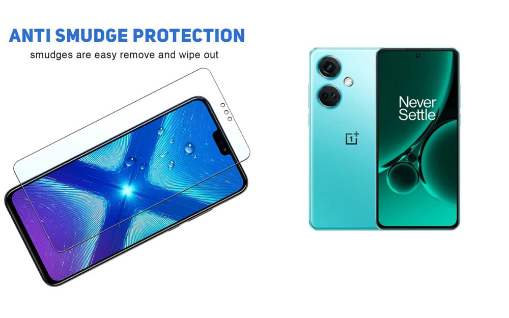 Захисне скло NeoGlass для OnePlus Nord CE 3 5G, Nord CE 3 Lite – надпрозоре та стійке Київ - фото 3