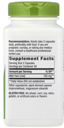 Дикий ямс Nature's Way Wild Yam 700 мг 180 веганских капсул Киев