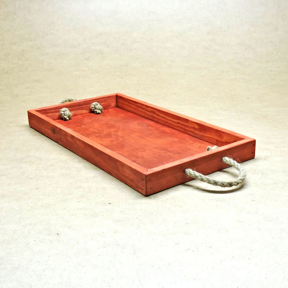 Піднос дерев'яний "Шарлеруа 50х27" корал Миколаїв - фото 6