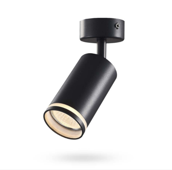 LED Світильник накладний під лампу GU10 поворотній чорний VL-SPF05B-B Videx Житомир