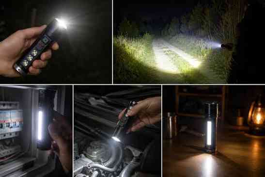 Фонарь ручной S200 аккумуляторный LED Type-C UKC компактный туристический мощный Одесса