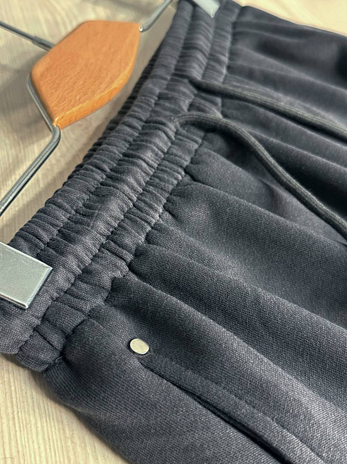 Штани жіночі A-N 27090 джогери спортивні на резинці трикотажні сірі, сірий, M Київ - фото 2