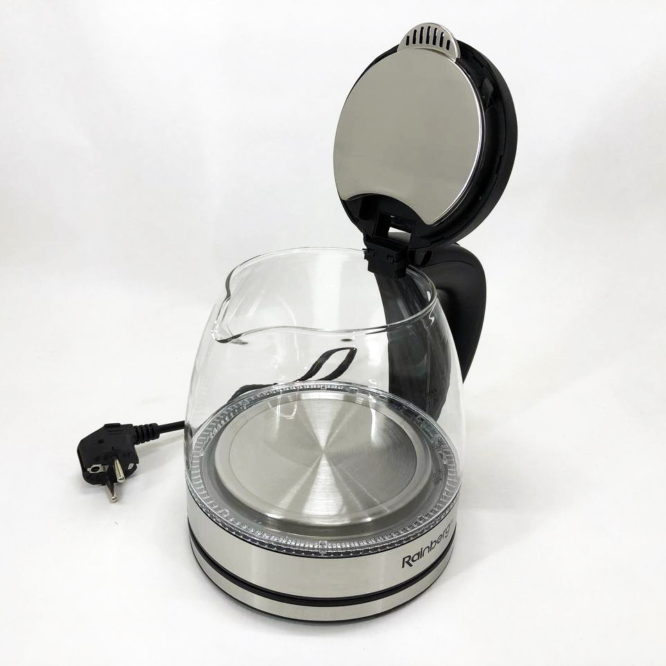 Чайник красивый электрический Rainberg RB-2251 - 1л, Чайник электрический с индикатором температуры QM-41 Львов - изображение 8