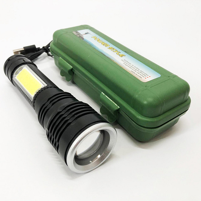 Поисковый фонарь ручной Police BL-T630S-XPE+COB, Хороший фонарь для охоты, Фонарик на UC-663 все случаи Київ - фото 4