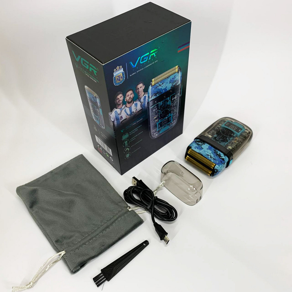 Портативна чоловіча професійна бритва VGR, Електричне бездротове гоління, Бритва професійна для гоління WJ-52 Львів - фото 19