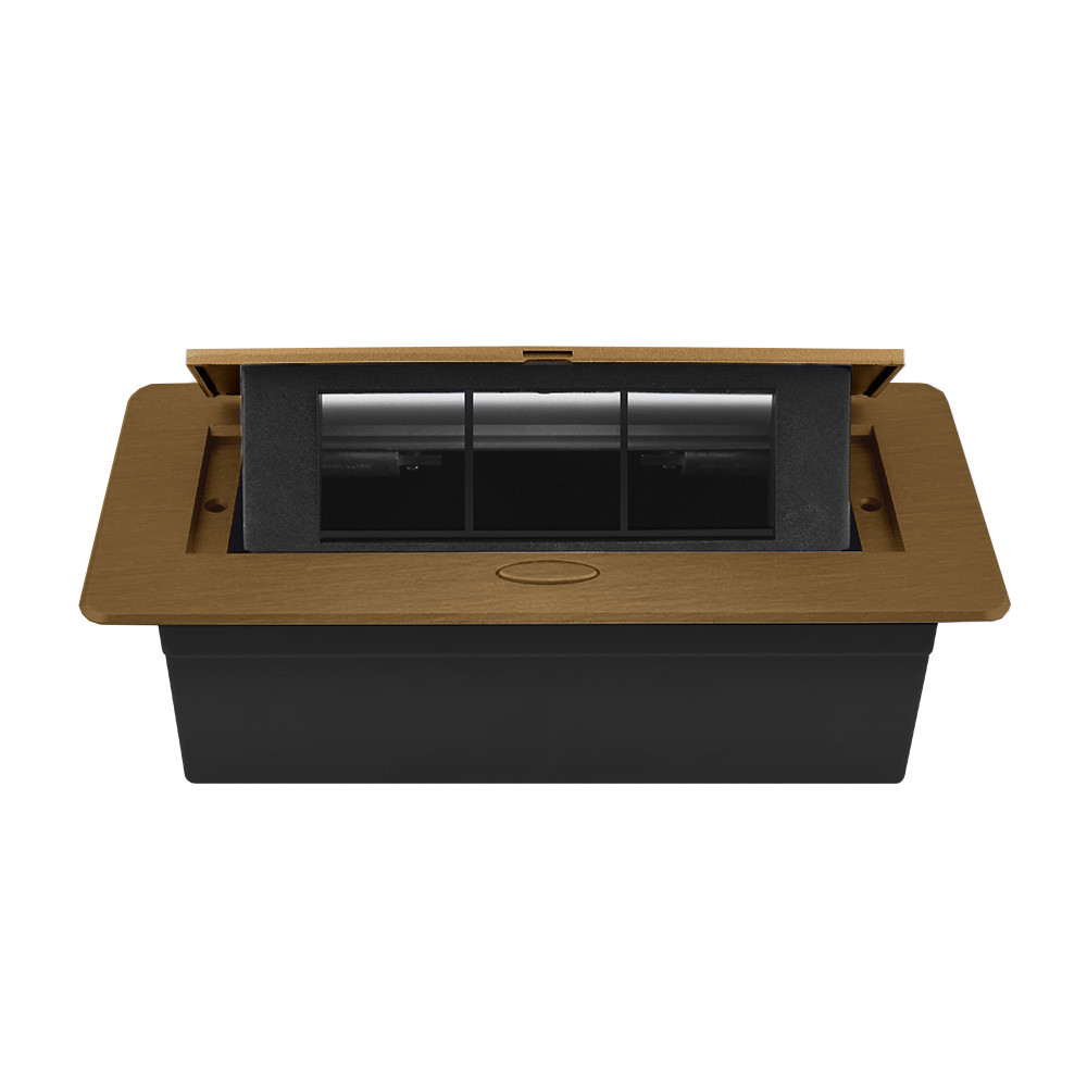 LIVOLO Розетковий люк LIVOLO бронзовий, вбудований у стільницю, меблевий пустий корпус без розе Коломия - фото 4