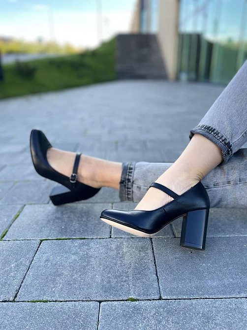 Nivelle Туфлі жіночі NIVELLE чорні натуральна шкіра каблук 8 см (1765/8029-8052) Коломыя - изображение 3