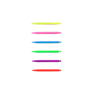 Ручка масляная Buromax автоматическая TROPICAL TOUCH, RUBBER TOUCH, 0,7 мм, синяя (BM.8272) Винница - изображение 1