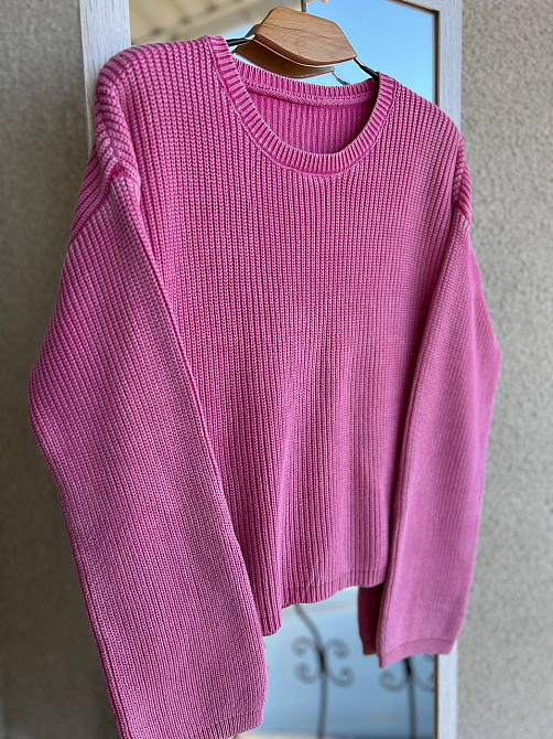 Светр жіночий A-N 875 варка в'язка оверсайз one size, рожевий, one size Київ - фото 16