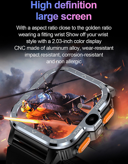 Умные смарт часы Smart Nova Sim Steel Black (2 ремешка) Винница - изображение 4